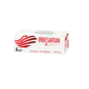 Irbesartan 150mg x 30 tabletas