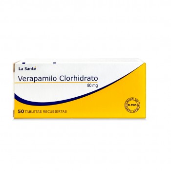 Verapamilo 80mg X 50...