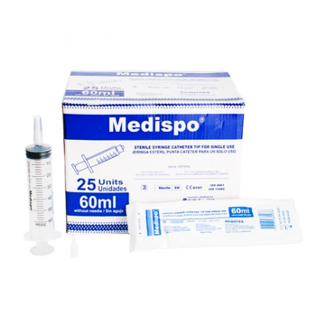 Jeringa 60ml Medispo Caja x...