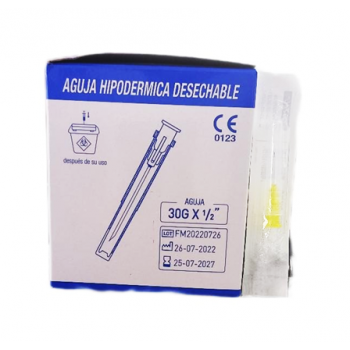 Aguja Hipodermica 30g x 1/2