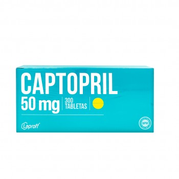 CAPTOPRIL DE 50MG CAJA X...