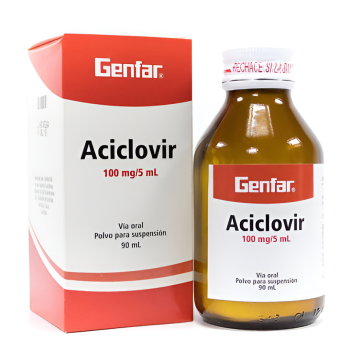 ACICLOVIR 100MG/5ML POLVO...