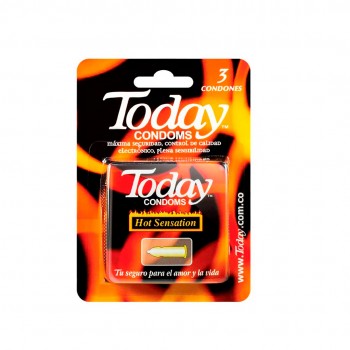 TODAY CONDOMS HOT SENSATION