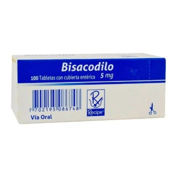 Bisacodilo 5mg Caja x 100...