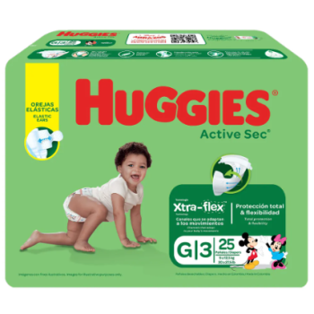 PANALES (HUGGIES) ACTIVE...