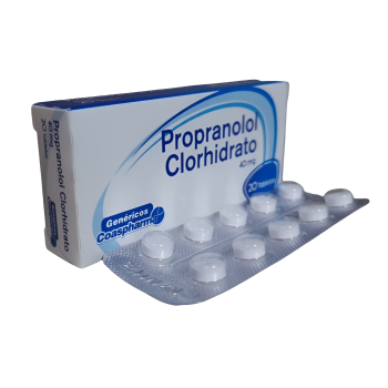 PROPRANOLOL 40MG CAJA X 20...