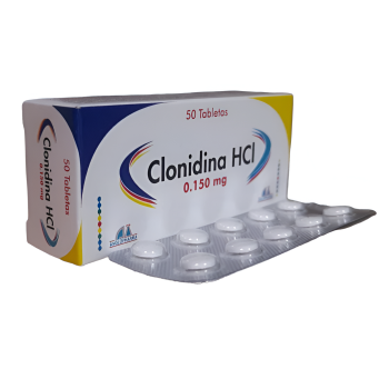 CLONIDINA HCL 0.150MG CAJA...