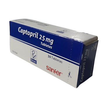 CAPTOPRIL 25MG  CAJAX30...