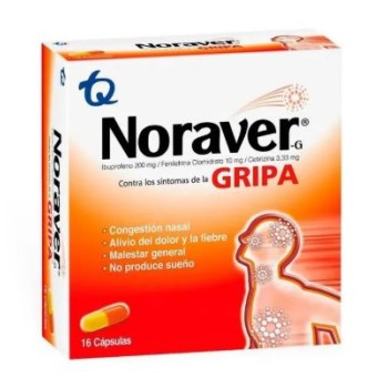 Noraver Gripa Cap Caja x 16...