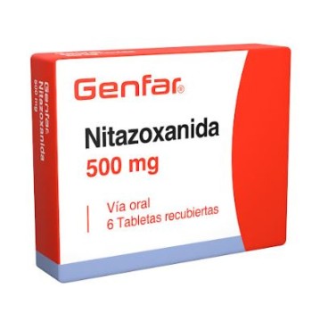 Nitazoxanida 500mg Caja x 6...