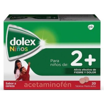 DOLEX NIÑOS 2+ CEREZA CAJA...