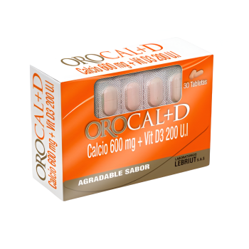 CALCIO 600MG+VIT D3 200 U.I...