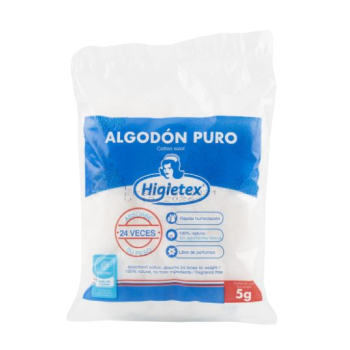 ALGODON ZIG ZAG BOLSA X 5...