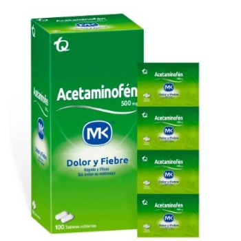 ACETAMINOFEN 500 MG CAJA X...