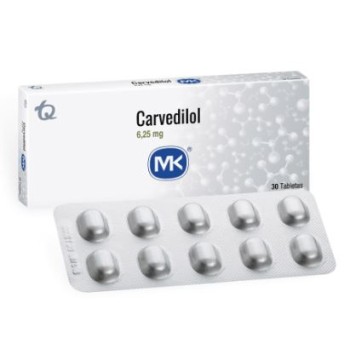 CARVEDILOL 6.25MG CAJAX30...