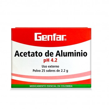 Acetato de Aluminio cj x 25...